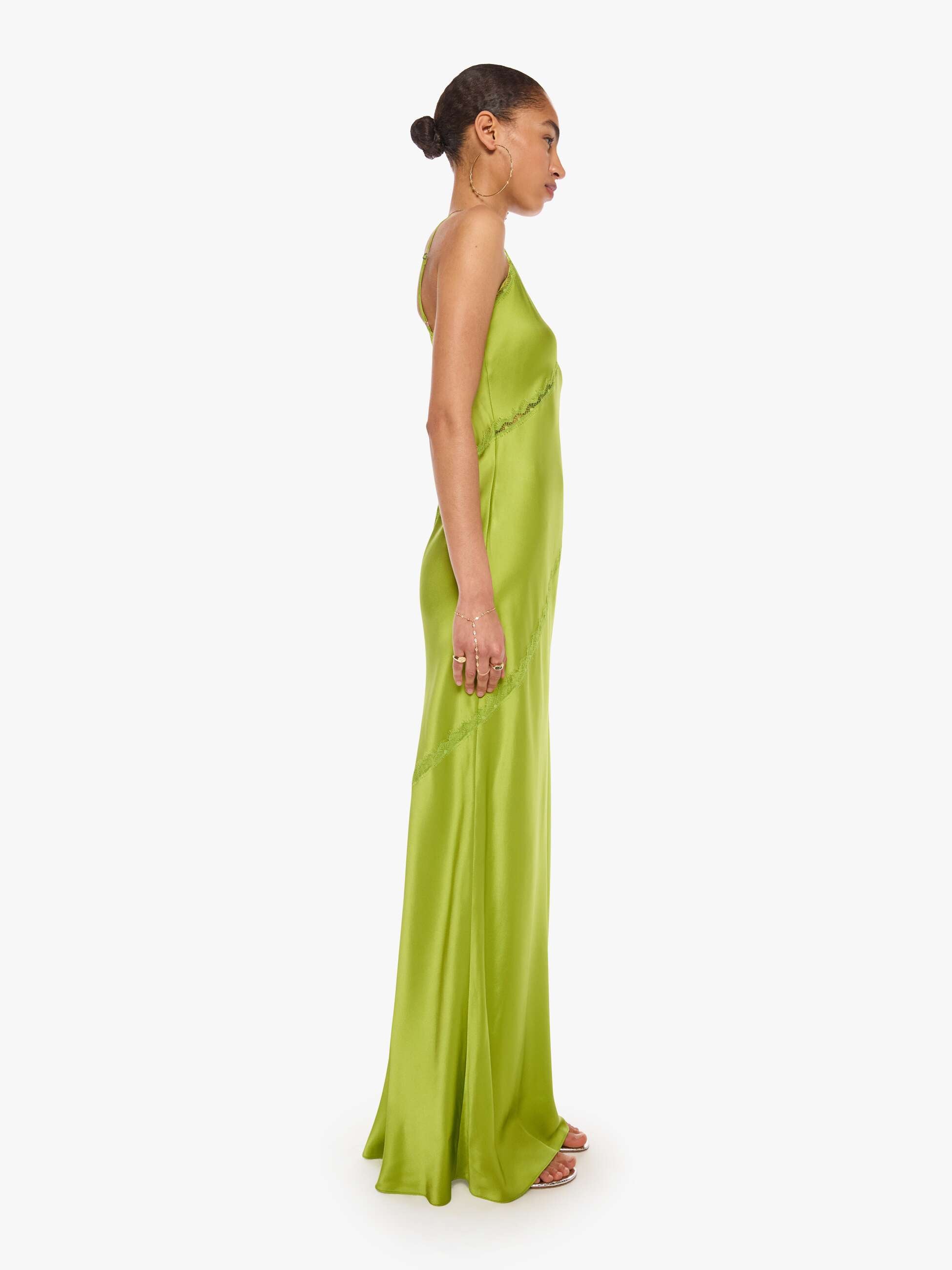 SABLYN Cece Lace Inset Cami Dress - Chartruese | MOTHER DENIM