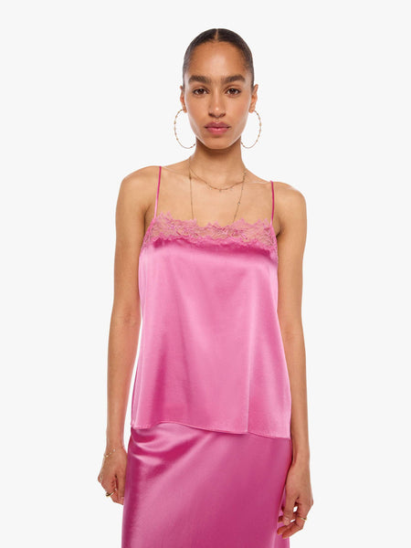 SABLYN Haya Lace Trim Cami - Dahlia | MOTHER DENIM
