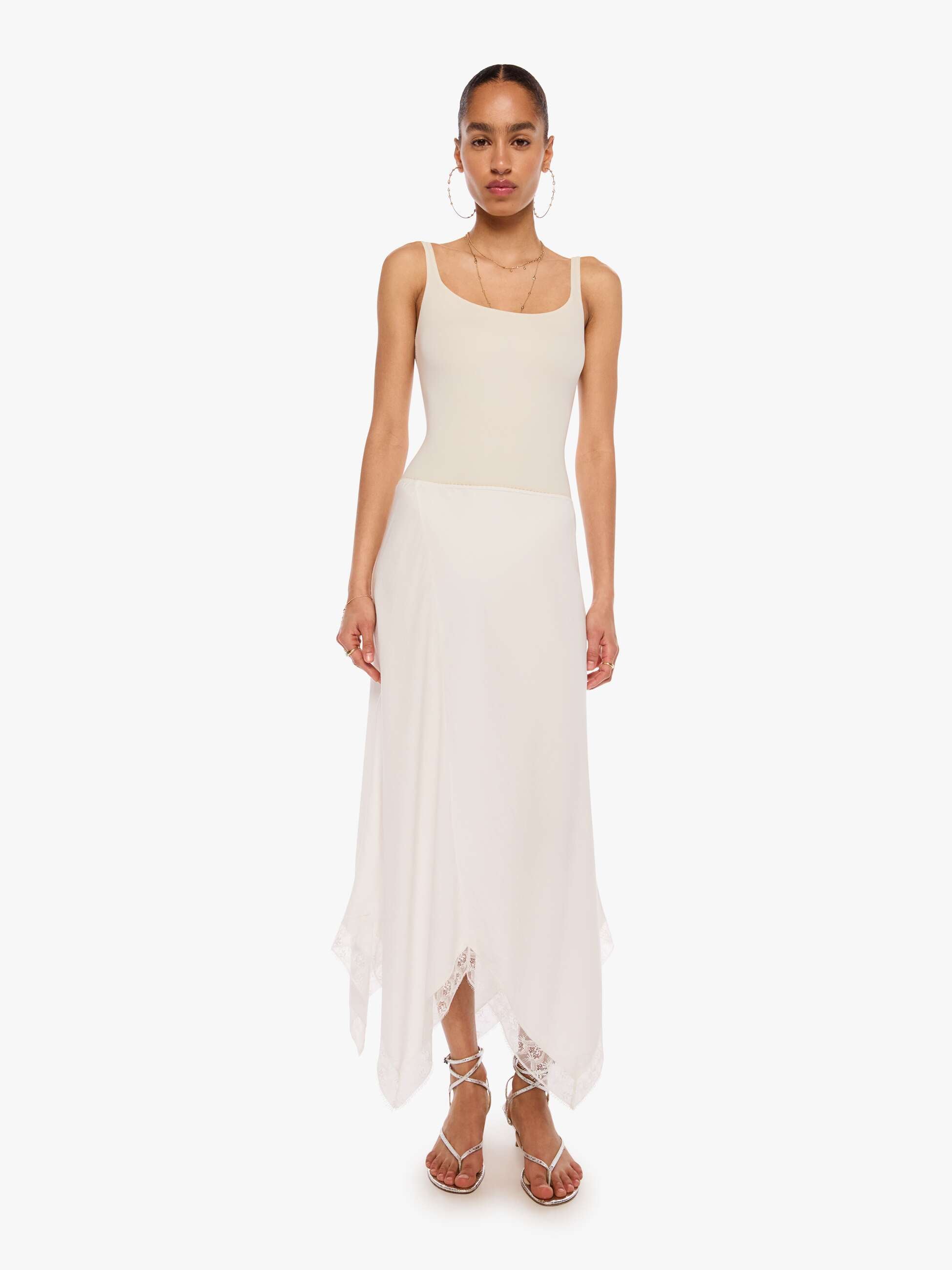 SABLYN Keri Bias Skirt - White