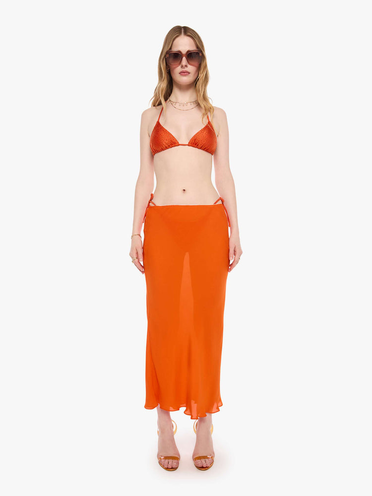 SPRWMN Lara Midi Skirt - Orange