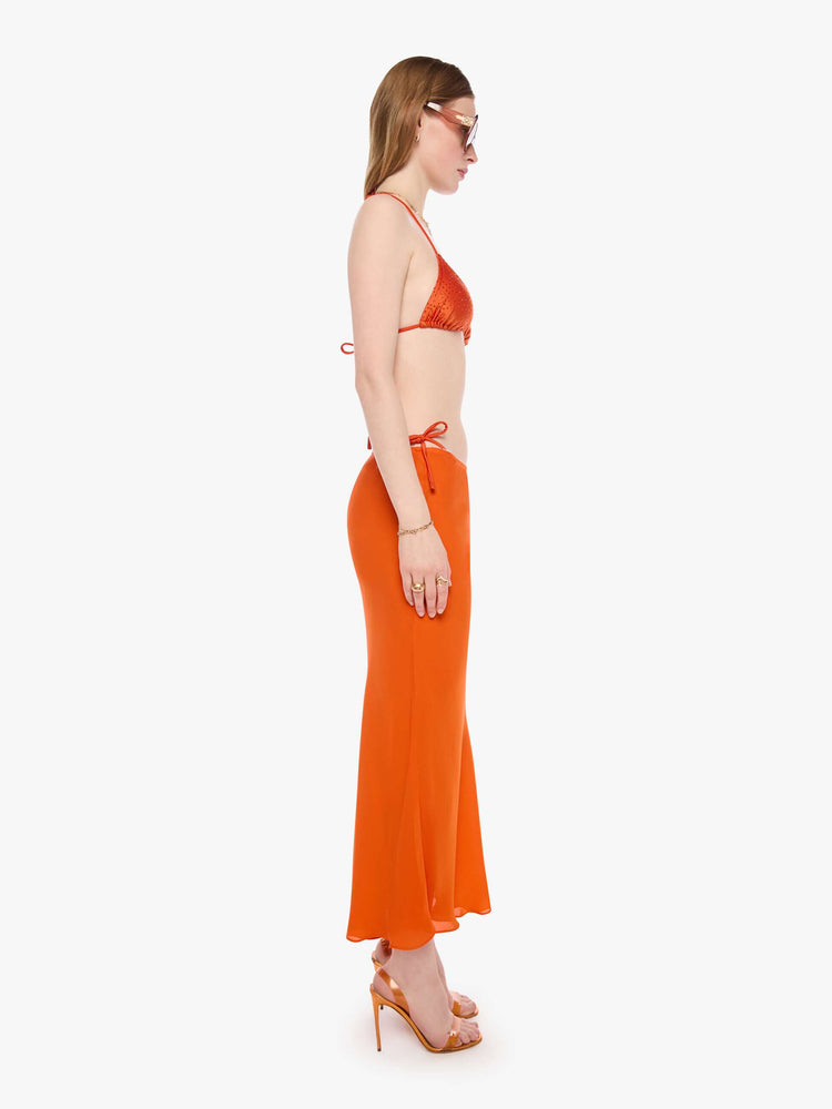 SPRWMN Lara Midi Skirt - Orange