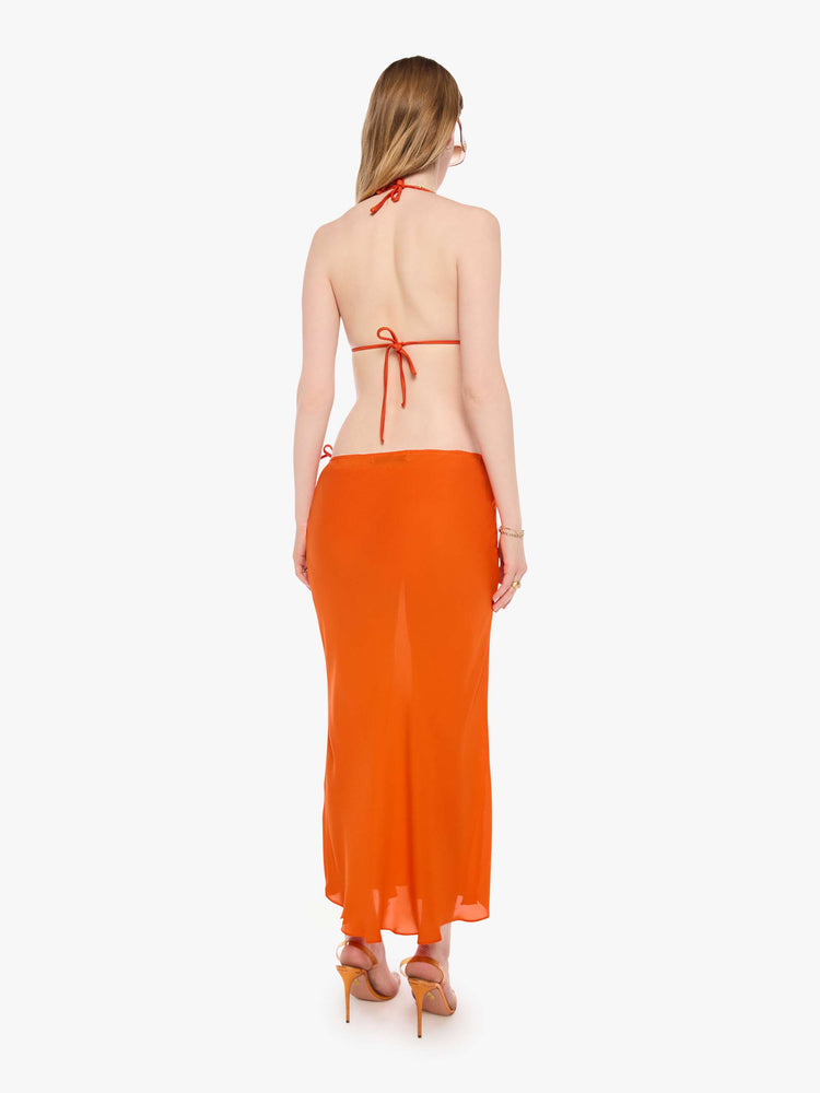 SPRWMN Lara Midi Skirt - Orange