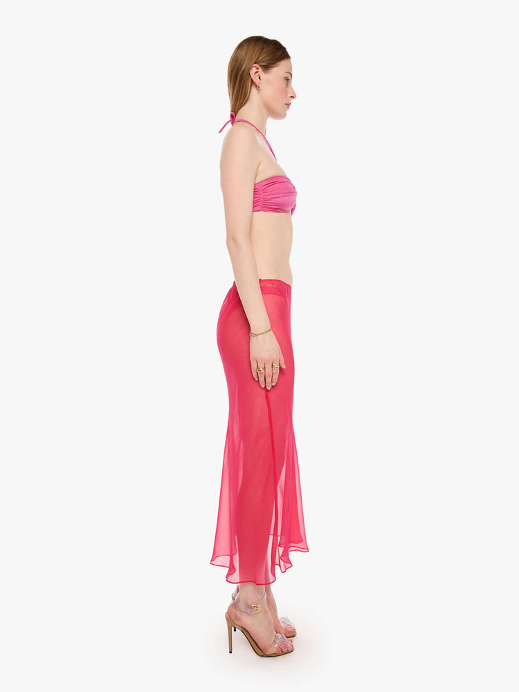 SPRWMN Lara Midi Skirt - Hot Pink