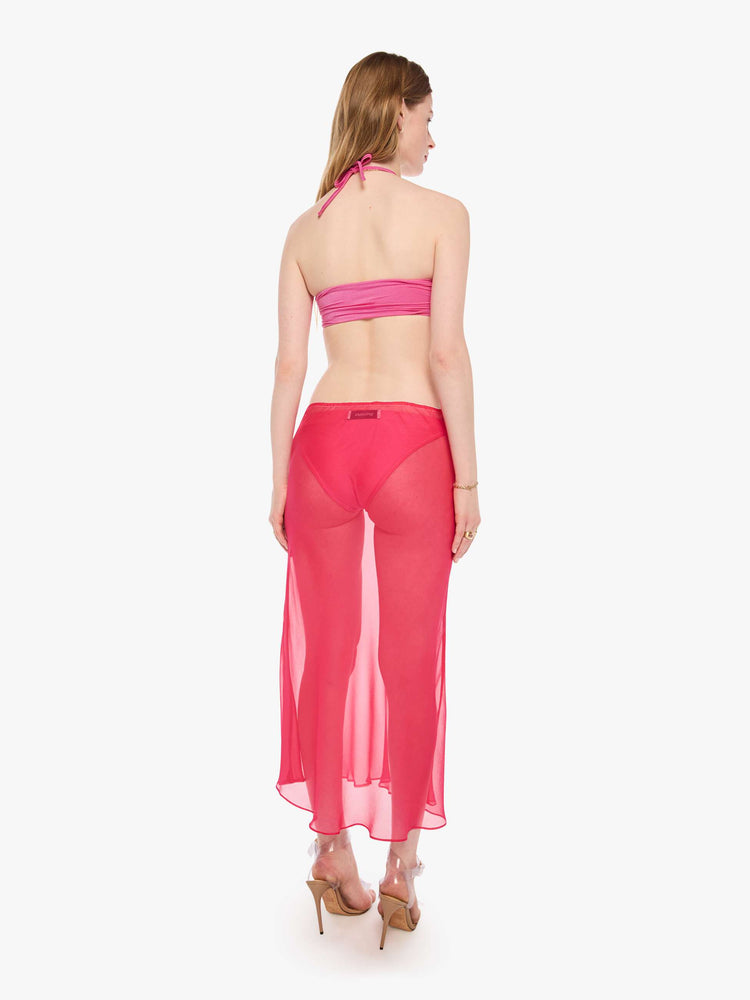 SPRWMN Lara Midi Skirt - Hot Pink