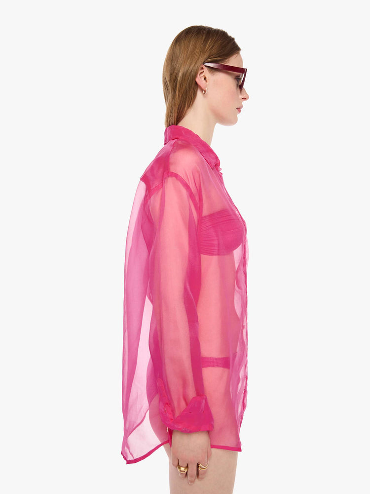 SPRWMN Oversized Shirt - Hot Pink