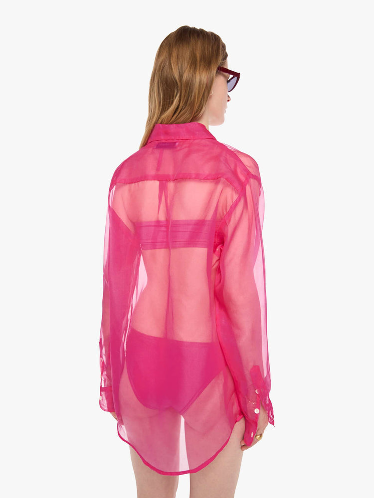 SPRWMN Oversized Shirt - Hot Pink
