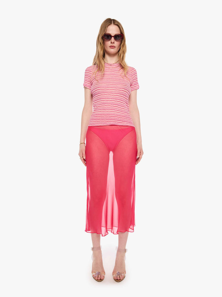 SPRWMN Baby Tee - Pink Stripes
