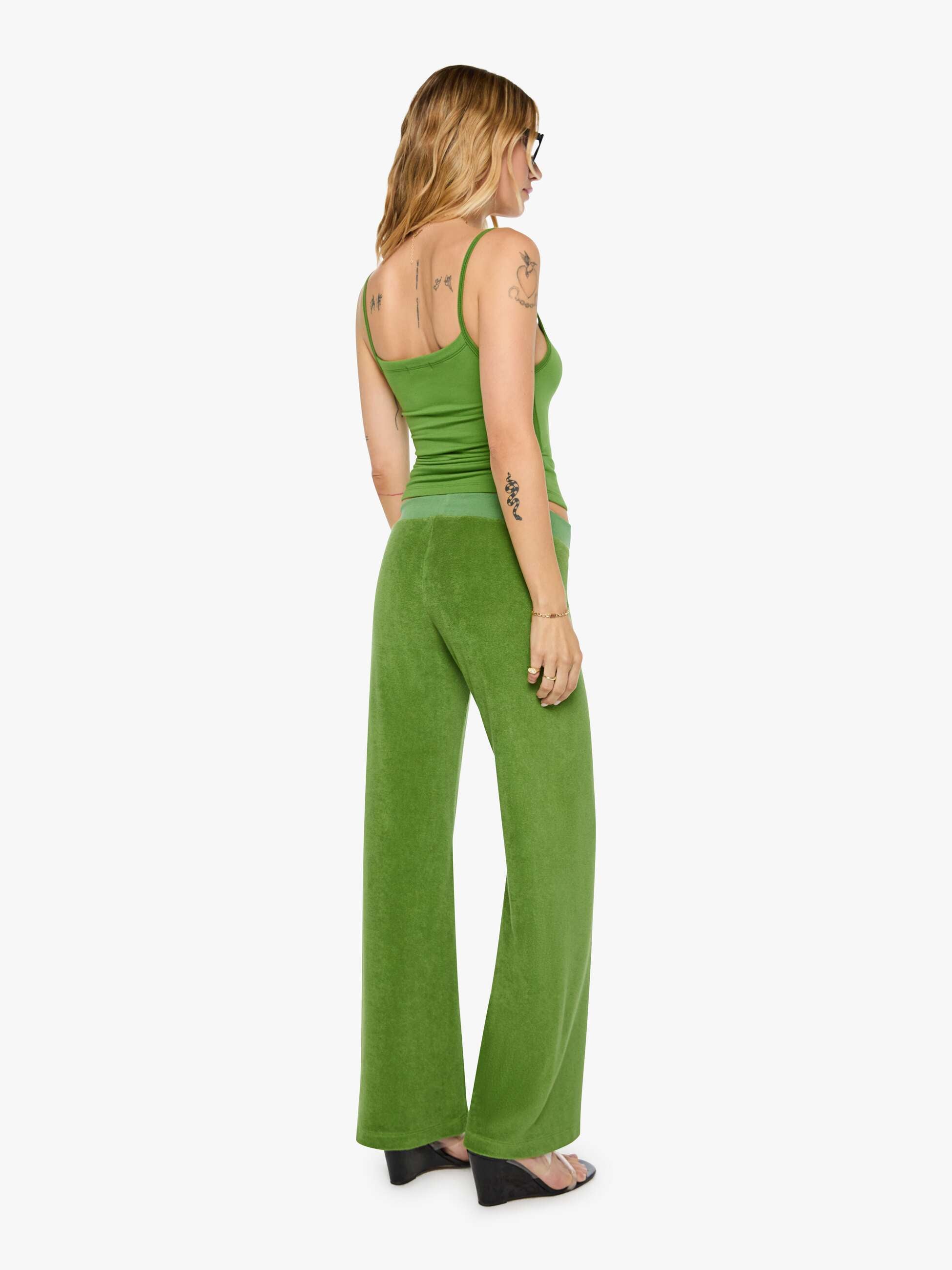 Eterne Low Rise Lounge Pant - Fern | MOTHER DENIM