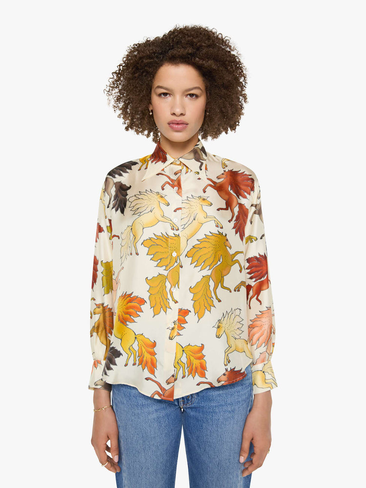 La Prestic Ouiston Brooks Shirt - Chevaux De Feu Ecru