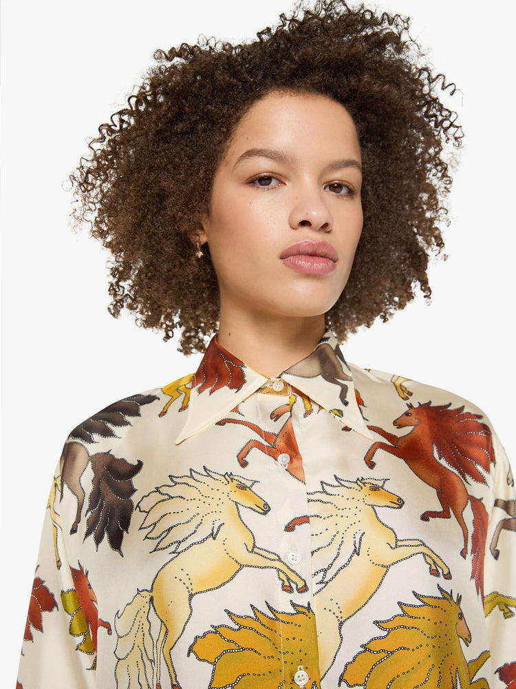 La Prestic Ouiston Brooks Shirt - Chevaux De Feu Ecru