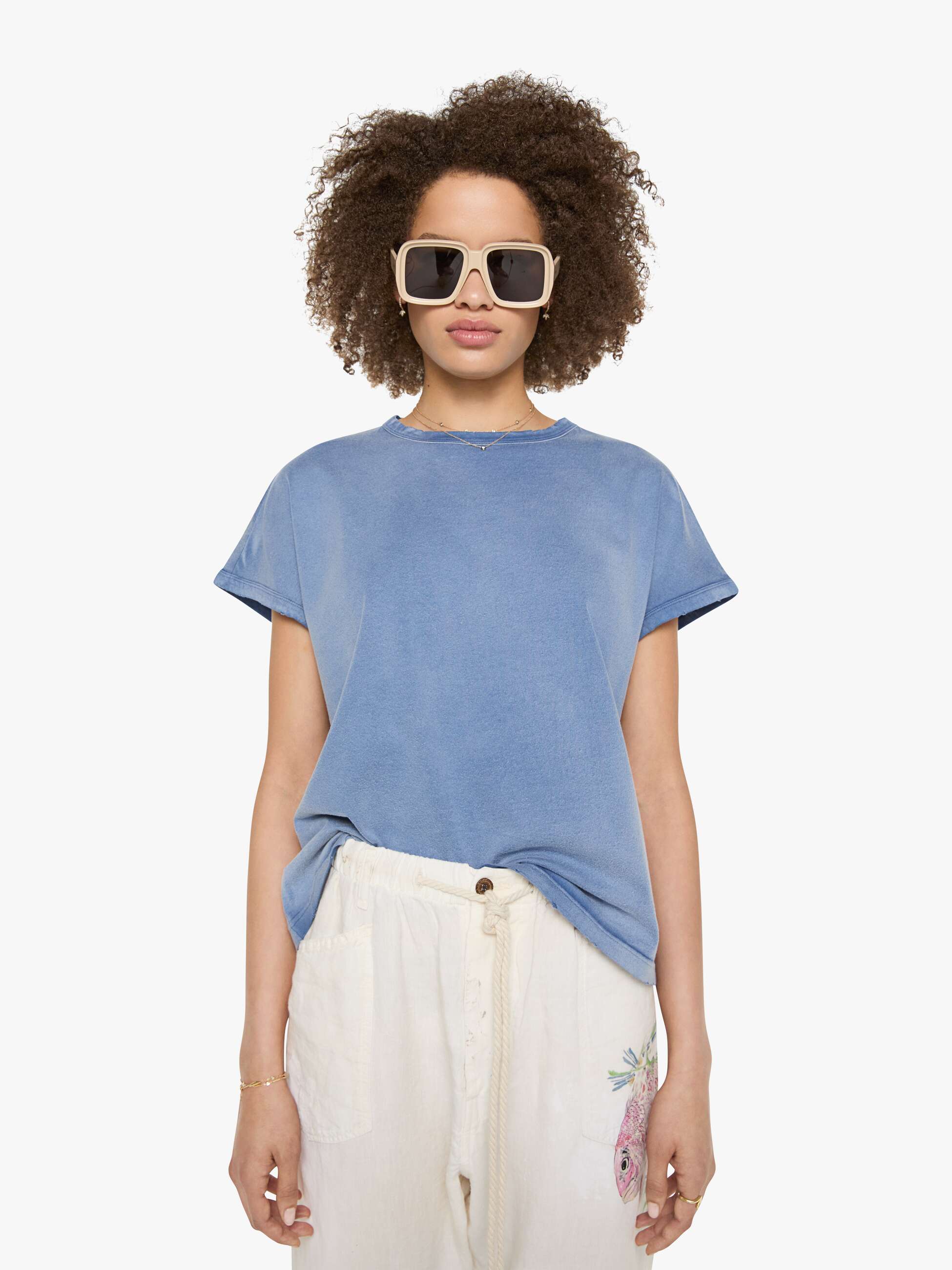 Dr. Collectors Palm Sprints Tee - Bleu De Travail