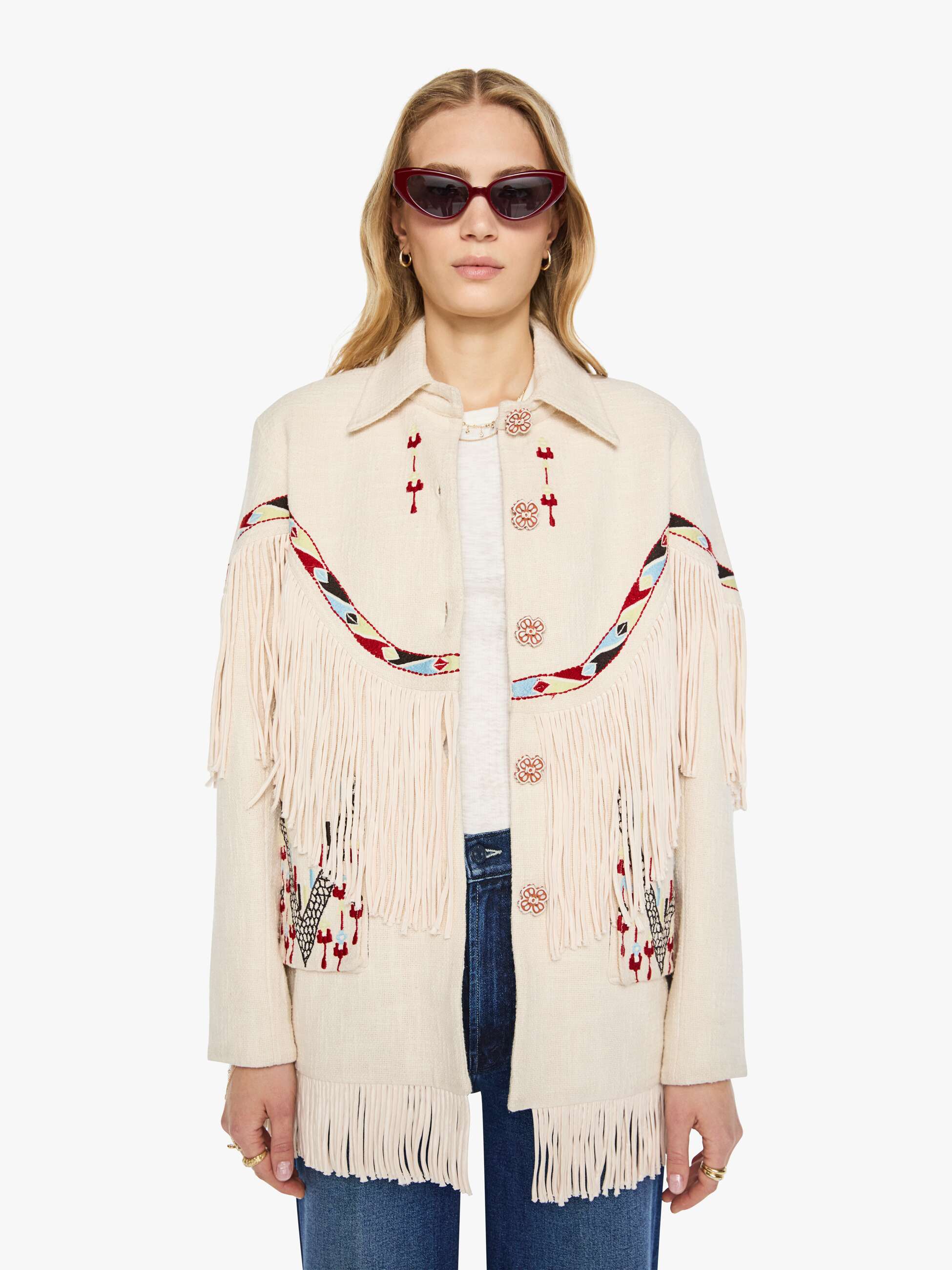 Alix Of Bohemia Ranger Fringe Jacket - Prairie
