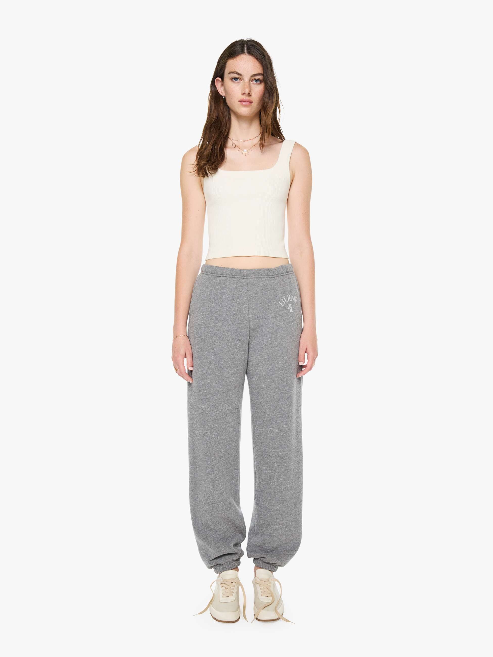 Eterne Boyfriend Pocket Sweatpant - Dark Heather Grey