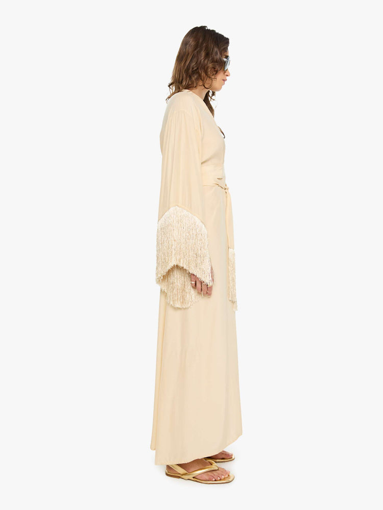 Natalie Martin Sarah Dress - Cream Fringe