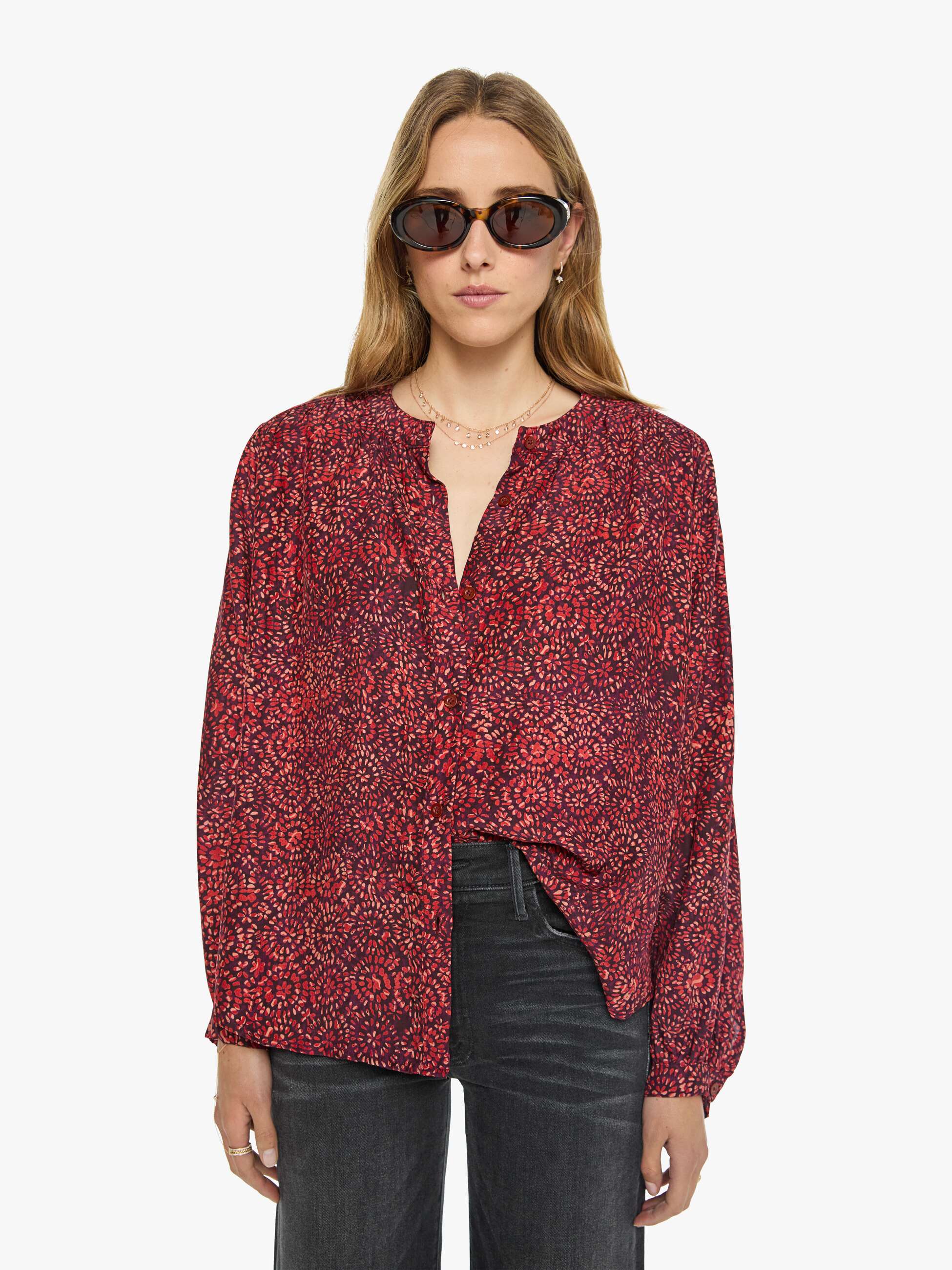 Natalie Martin Tolan Shirt - Sunburst Poppy