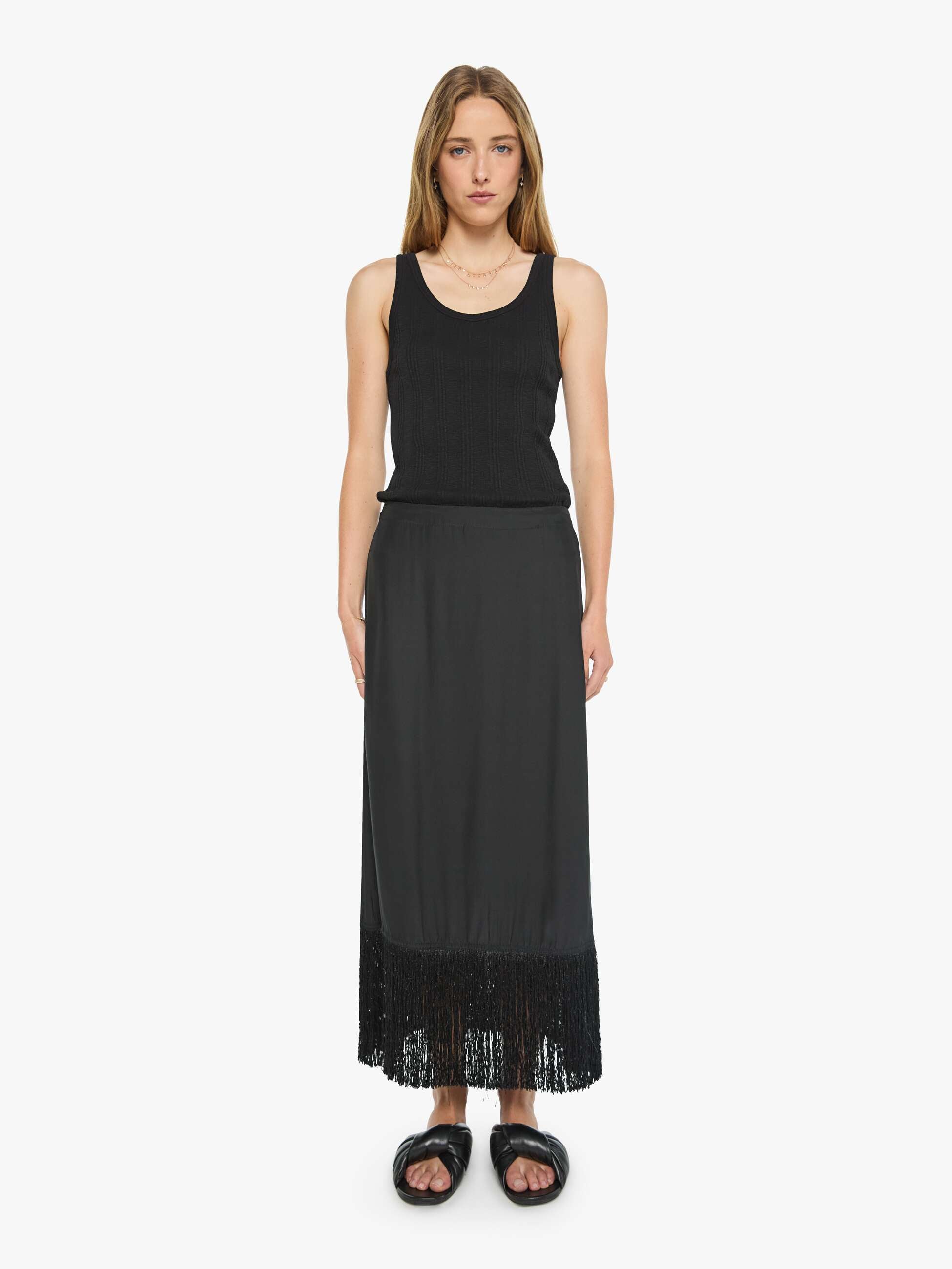 Natalie Martin Anita Skirt - Black Fringe
