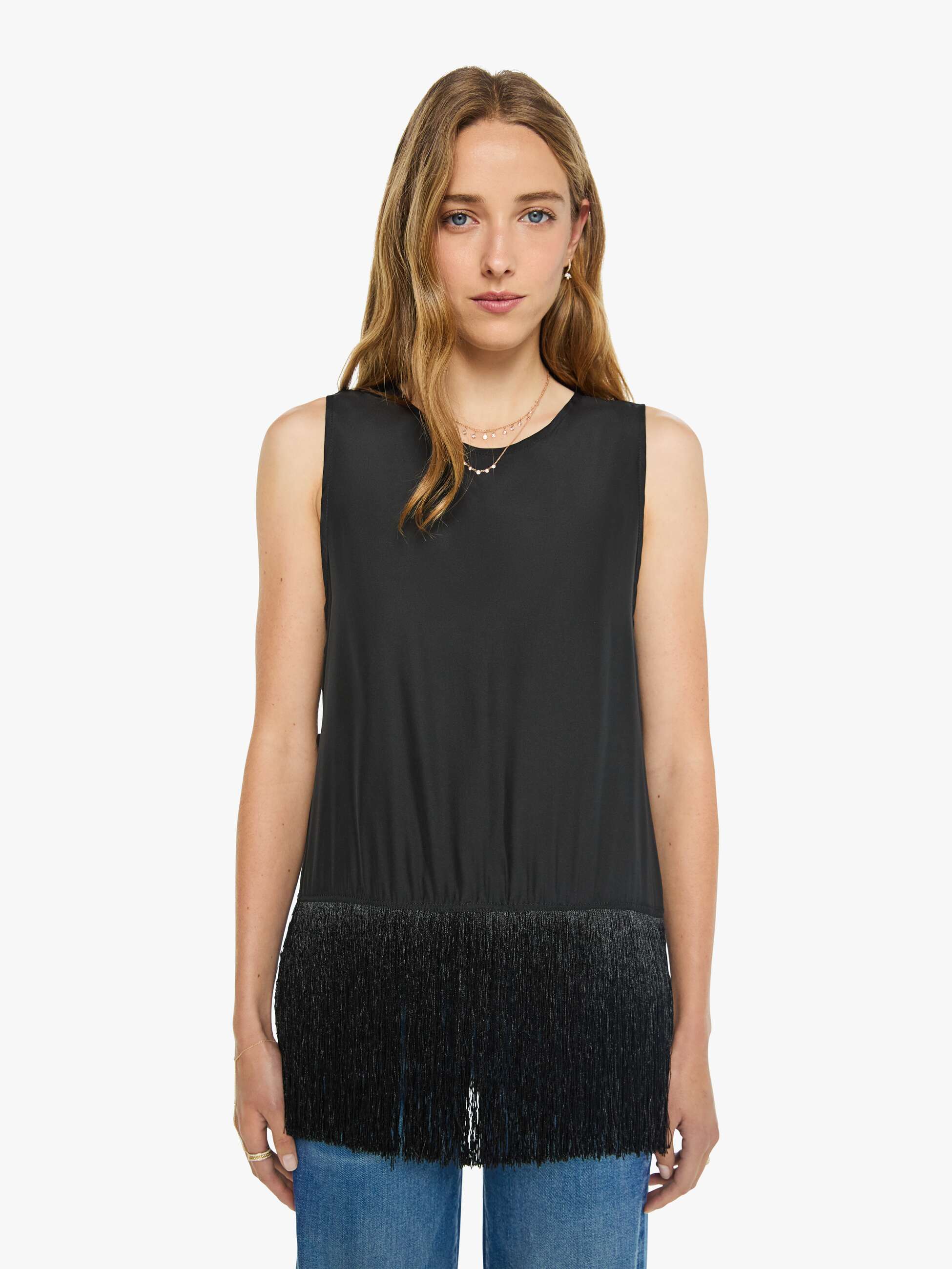 Natalie Martin Jessie Top - Black Fringe