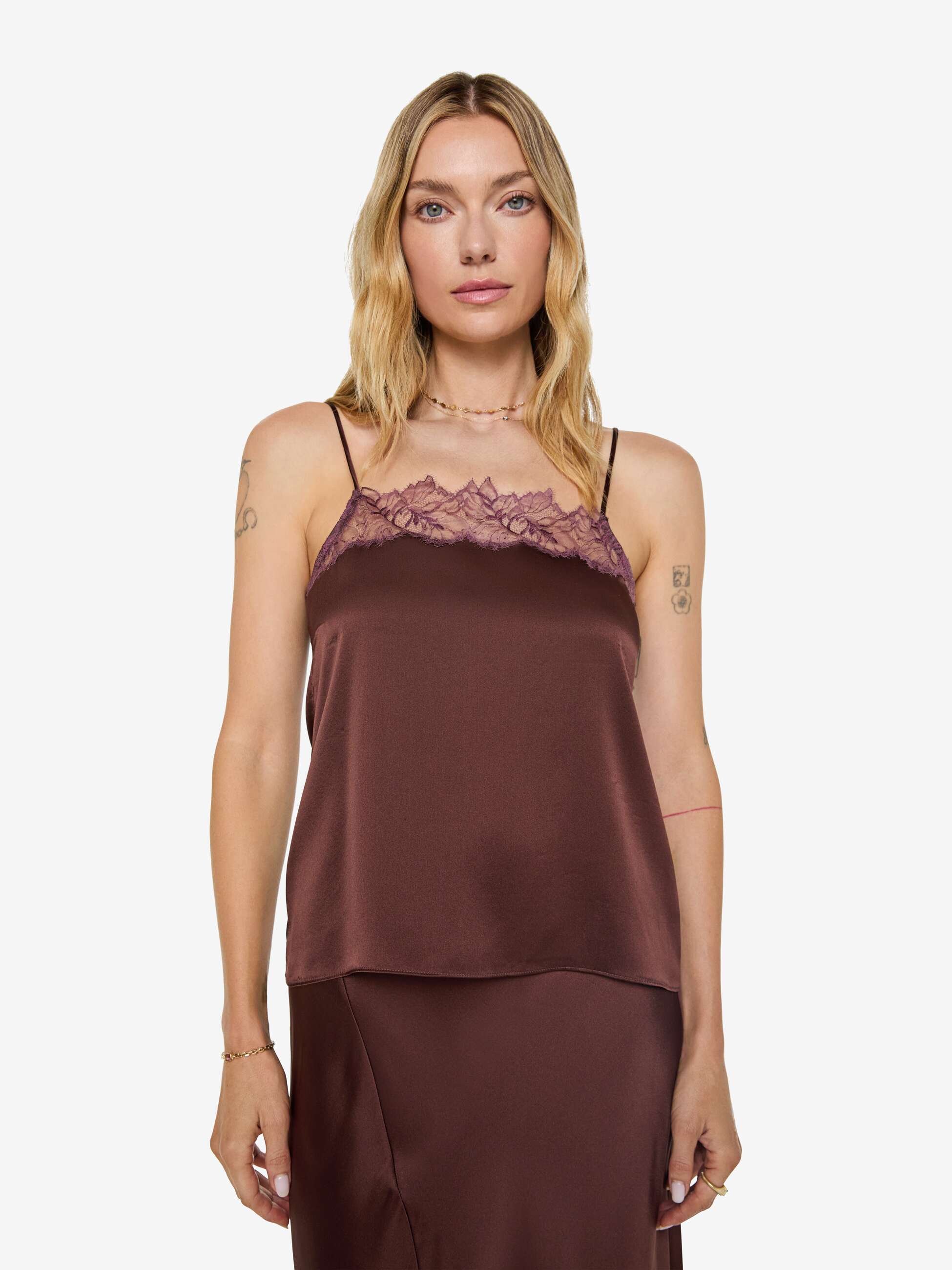 SABLYN Haya Lace Trim Cami - Cinnabar Multi