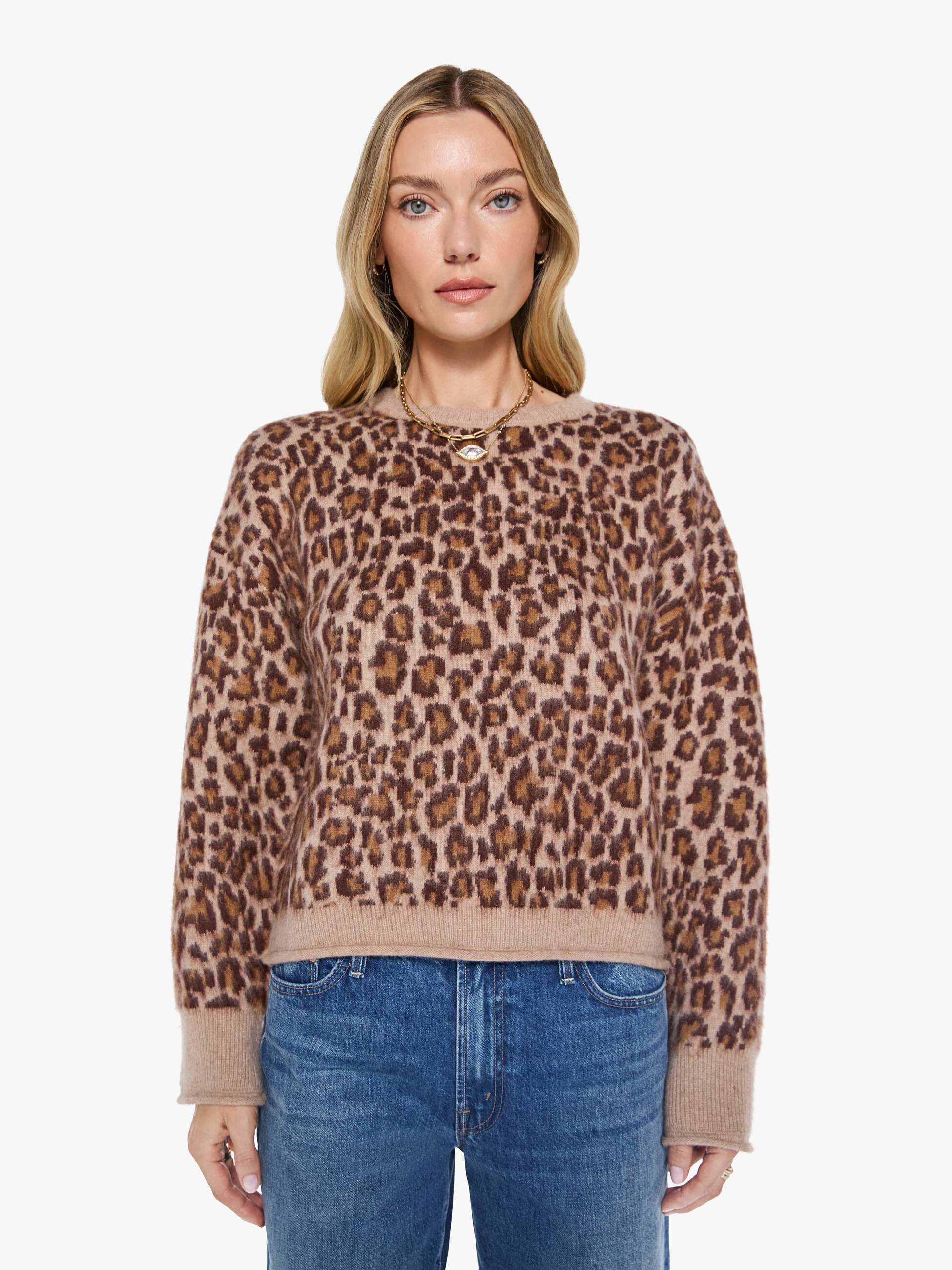 SABLYN Mari Slouchy Crewneck - Dune-Cinnabar