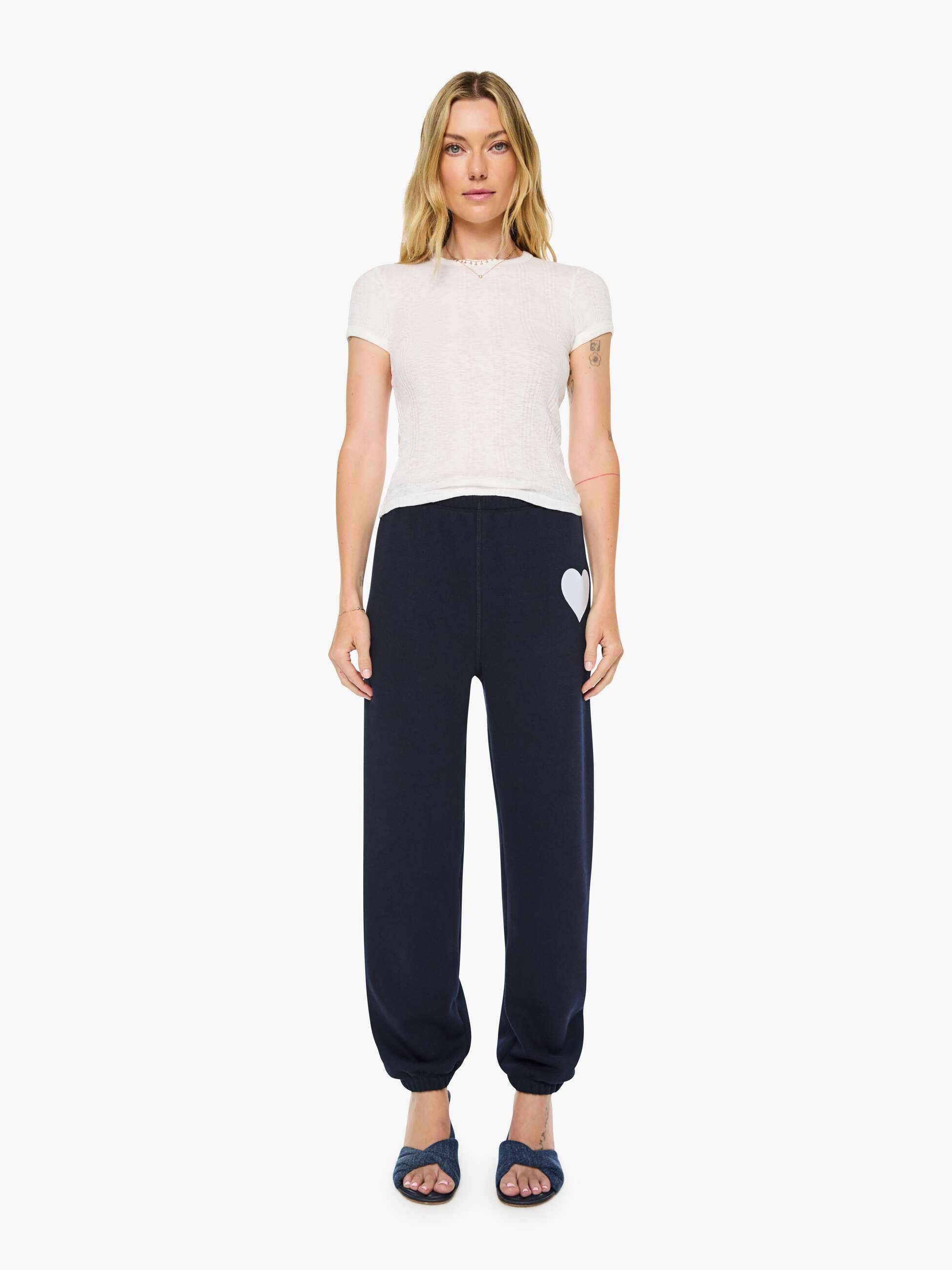 SPRWMN Heart Sweatpants - Navy