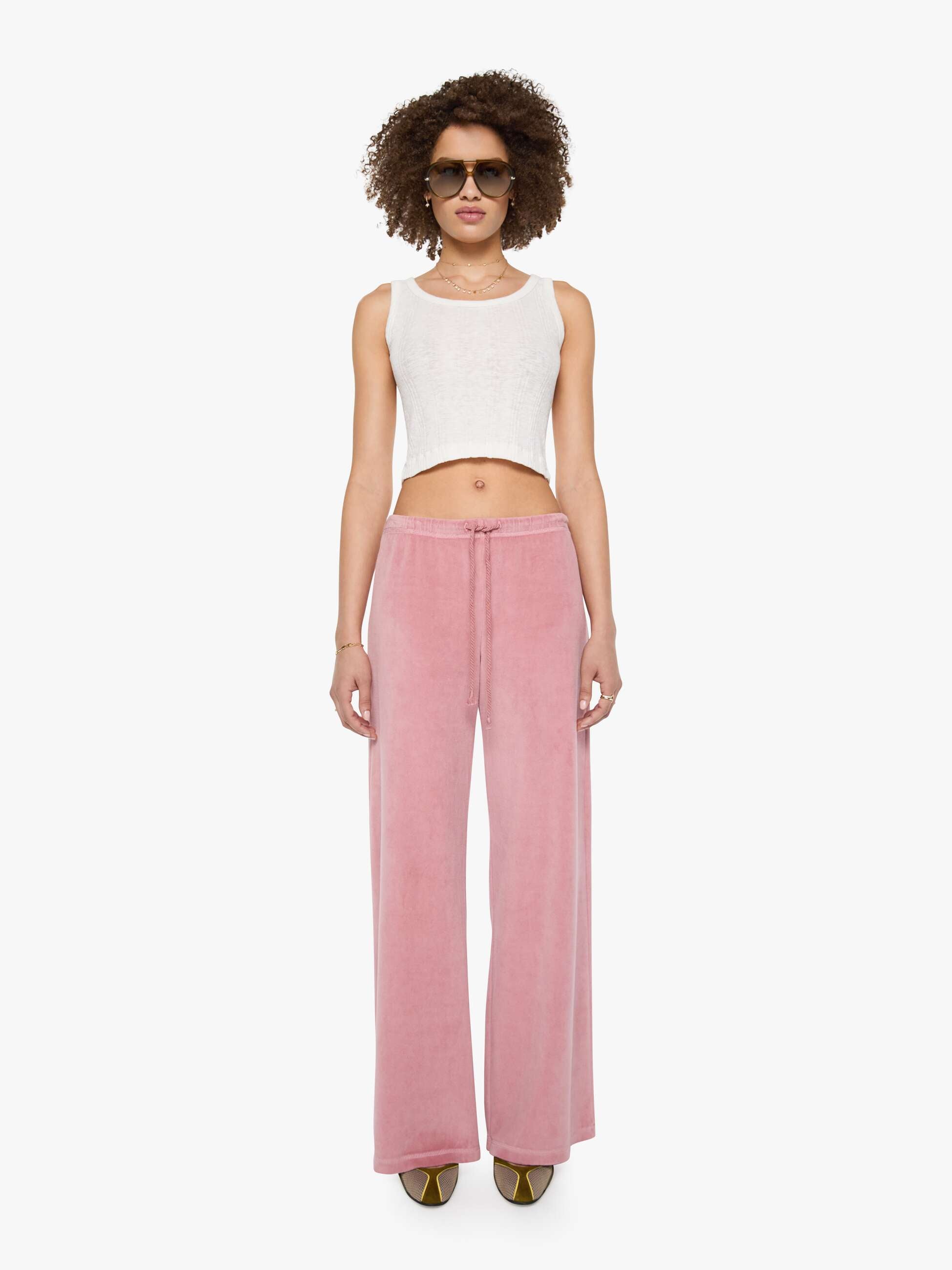 Retune Nocturne dusty pink Mサイズ XIRENA MANON PANT DUSTY ROSE | MOTHER DENIM