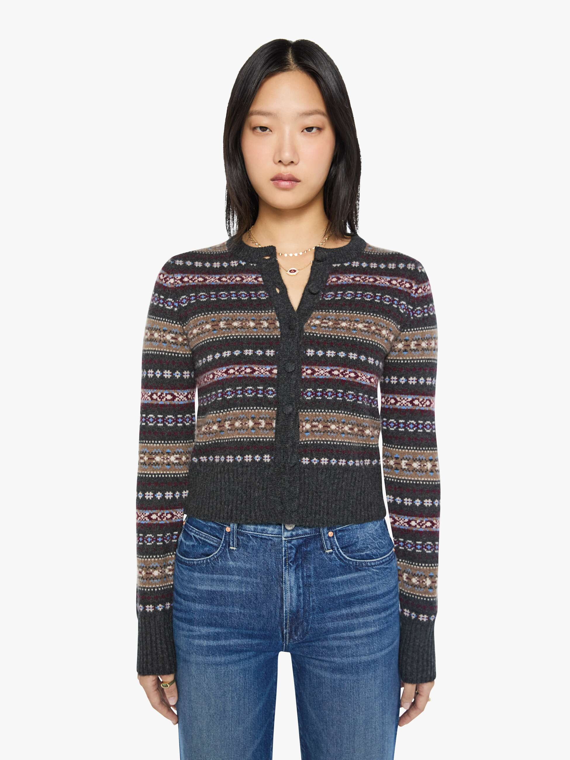 SABLYN Aline Cardigan - Asphalt Heather Multi