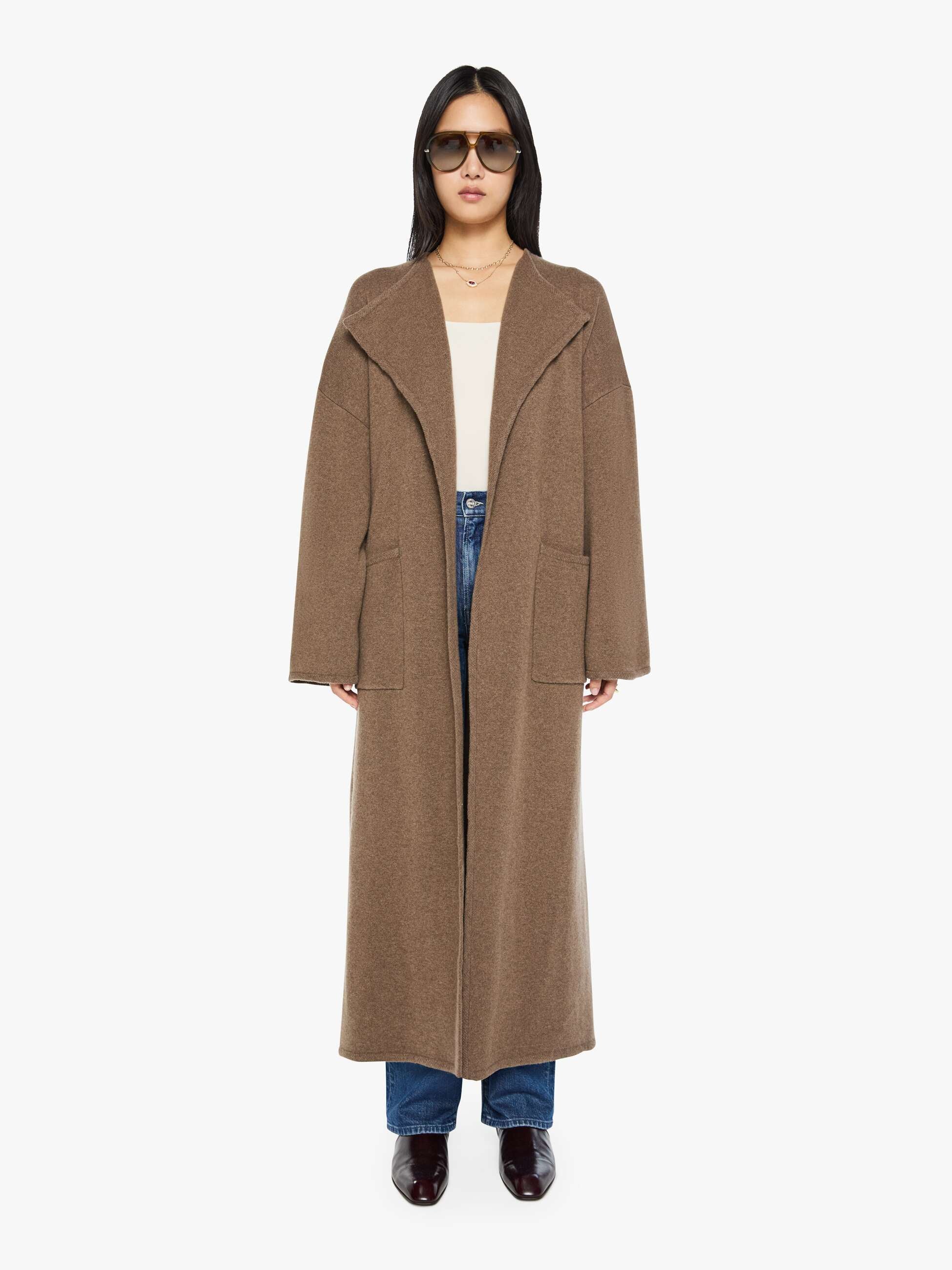 SABLYN Alma Draped Trench - Swiss Brown