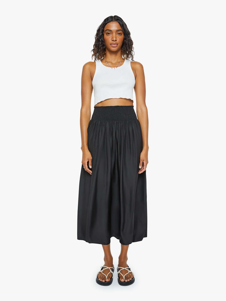 Elastic Waistband Skirt Women's Natalie Martin Bella Skirt Black