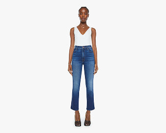 The Mid Rise Rambler Zip Ankle - Catch My Drift | MOTHER DENIM