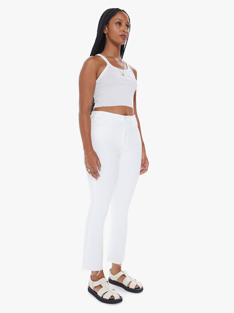 Womens White High Waisted Trousers | NA-KD