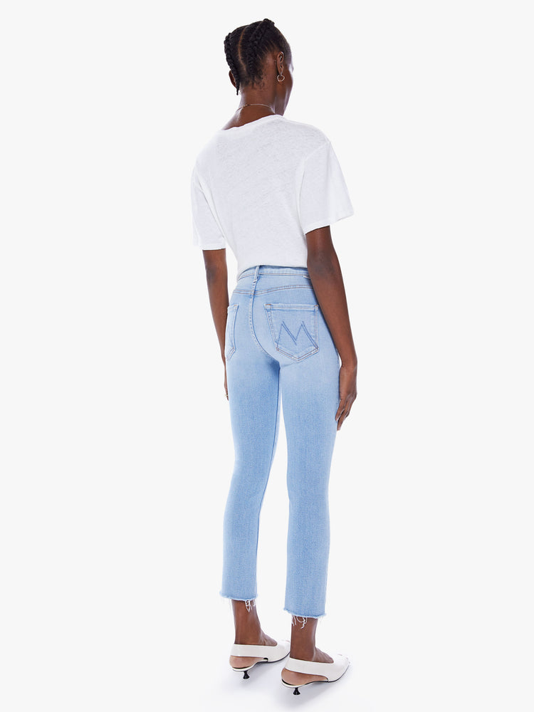 THE MID RISE DAZZLER CROP FRAY SUN KISSED | MOTHER DENIM