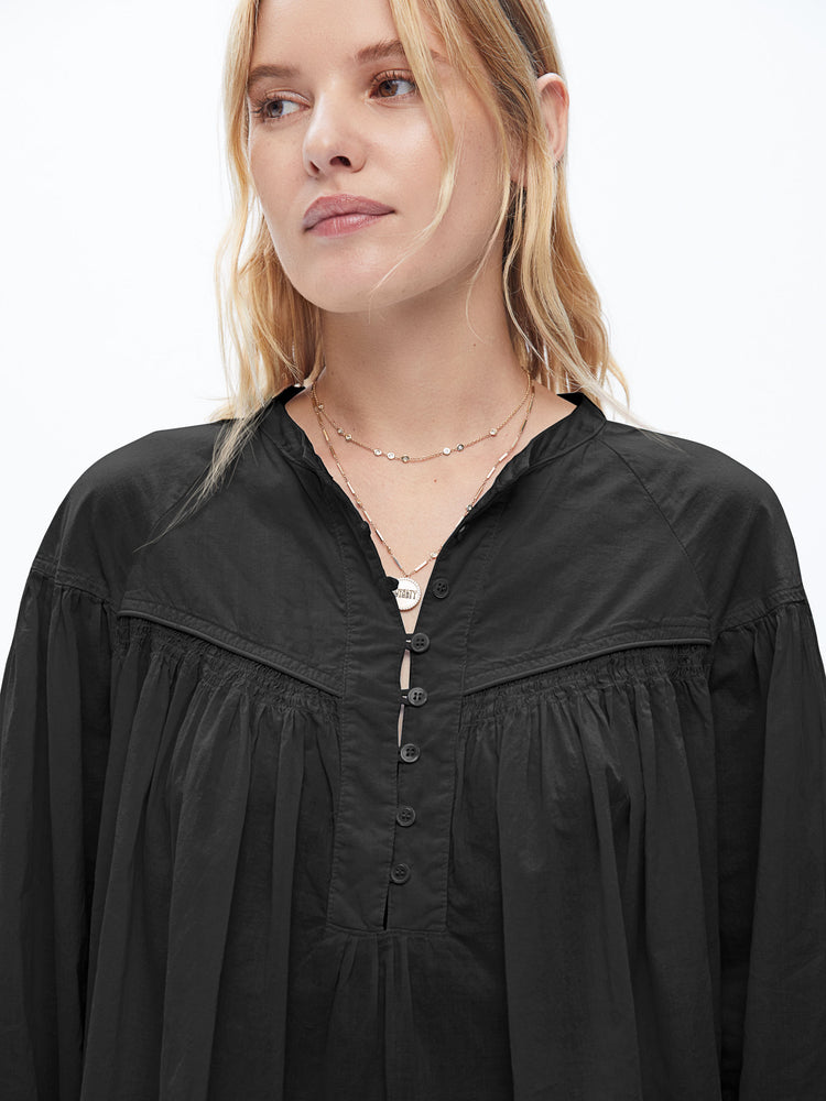 XiRENA DELILAH TOP BLACK MOTHER DENIM