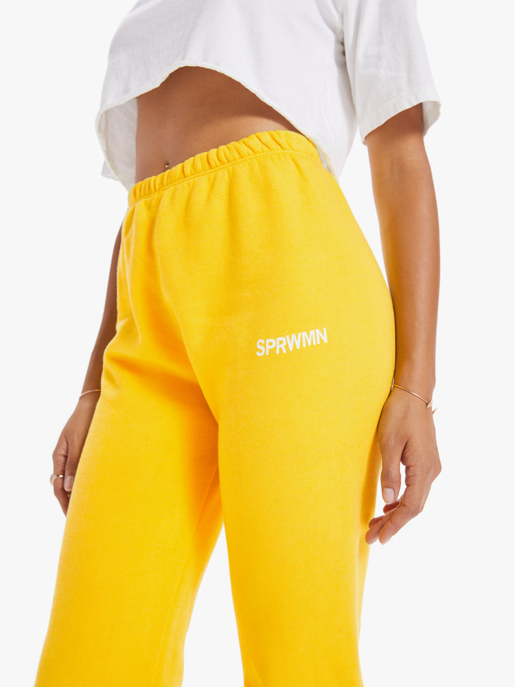 SPRWMN Tiny Logo Sweatpant - Canary
