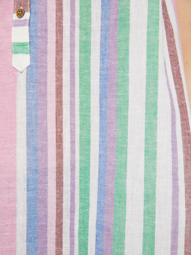 Close up view of  the stripe pattern