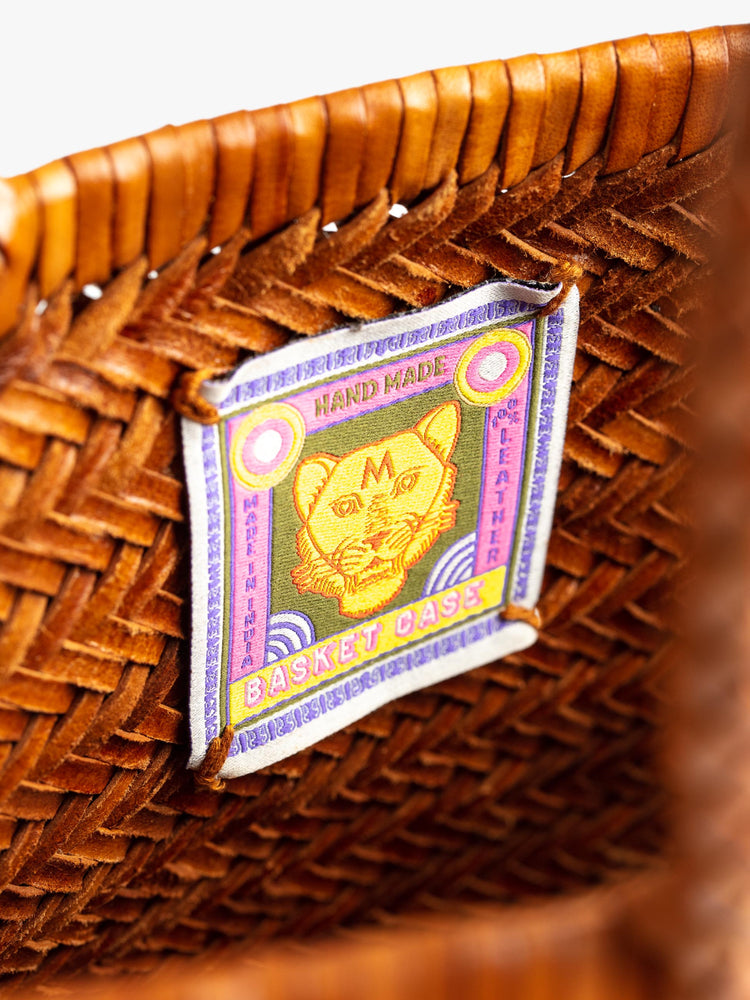 Basket Case Goa Medium Leather Tote - Brown